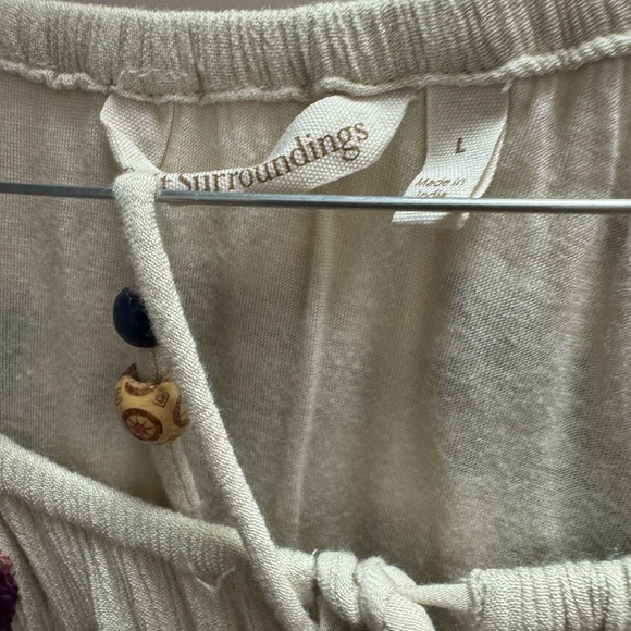 soft surroundings embroidered peasant top - Picture 4 of 5